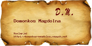 Domonkos Magdolna névjegykártya
